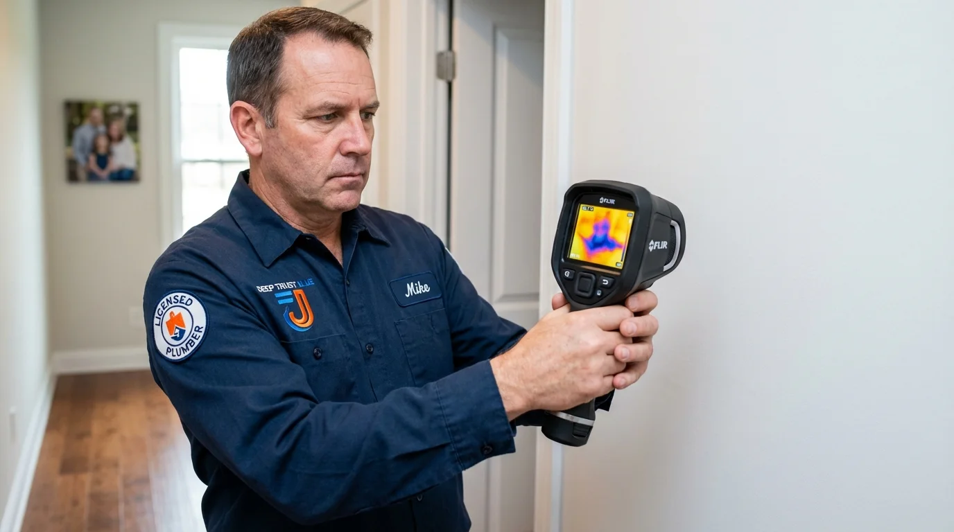 Thermal imaging leak detection by Johns Plumbing LLC in Eagle Lake